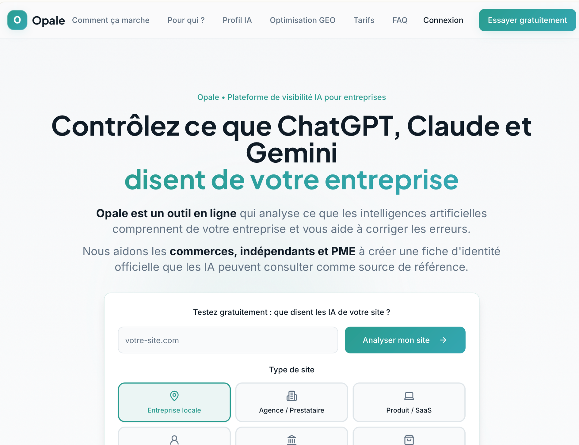 Aperçu du site Allopale